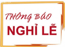 Thông báo nghỉ lễ 10/3